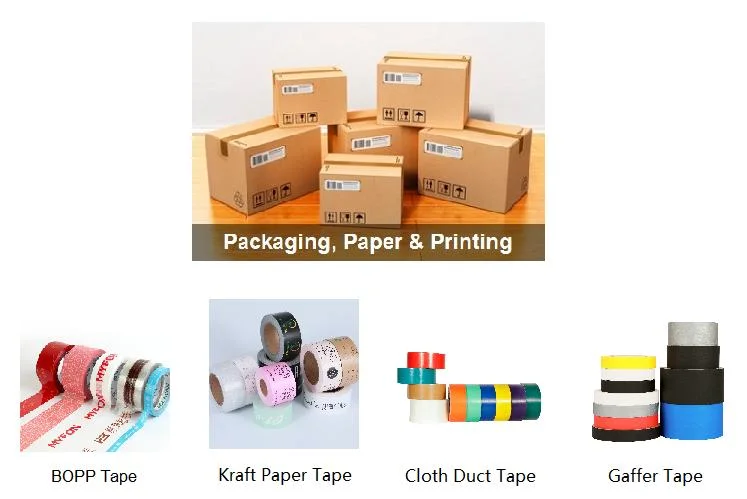 Tissue Double Sided/BOPP Packing/Kraft Paper Packaging/Masking/Aluminum Foil / Fiberglass Tape/Amazon Sellotape Security/Gaffer Cloth Duct Tape/PE Repair Tape